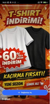 T-shirt kampanya görseli